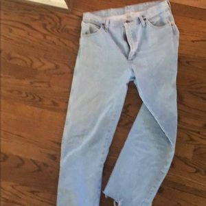 Vtg wrangler light wash jeans 32x34
